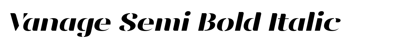 Vanage Semi Bold Italic image